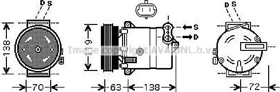 Prasco FTAK334 - Compressore, Climatizzatore autozon.pro