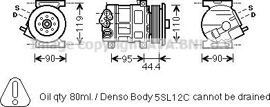 Prasco FTK457 - Compressore, Climatizzatore autozon.pro