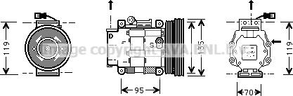 Prasco FTK041 - Compressore, Climatizzatore autozon.pro