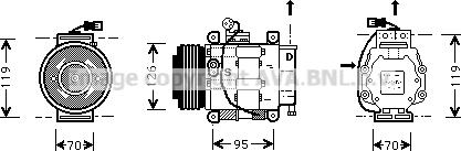 Prasco FTK042 - Compressore, Climatizzatore autozon.pro