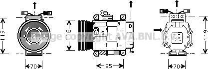 Prasco FTK081 - Compressore, Climatizzatore autozon.pro