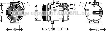 Prasco FTK384 - Compressore, Climatizzatore autozon.pro