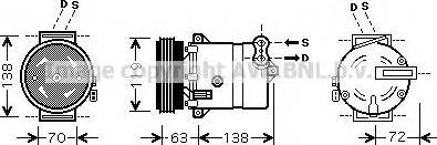 Prasco FTK334 - Compressore, Climatizzatore autozon.pro