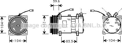 Prasco FTK372 - Compressore, Climatizzatore autozon.pro