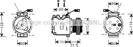 Prasco HDAK009 - Compressore, Climatizzatore autozon.pro