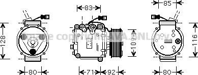 Prasco HDAK169 - Compressore, Climatizzatore autozon.pro