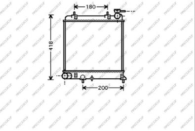 Prasco HN016R001 - Radiatore, Raffreddamento motore autozon.pro