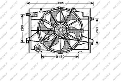 Prasco HN802F001 - Ventola, Raffreddamento motore autozon.pro