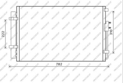 Prasco HN818C003 - Condensatore, Climatizzatore autozon.pro