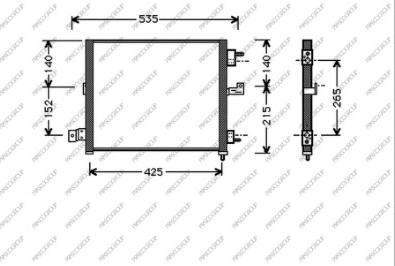 Prasco HN320C001 - Condensatore, Climatizzatore autozon.pro