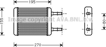 Prasco HY6064 - Scambiatore calore, Riscaldamento abitacolo autozon.pro