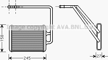 Prasco HY6141 - Scambiatore calore, Riscaldamento abitacolo autozon.pro