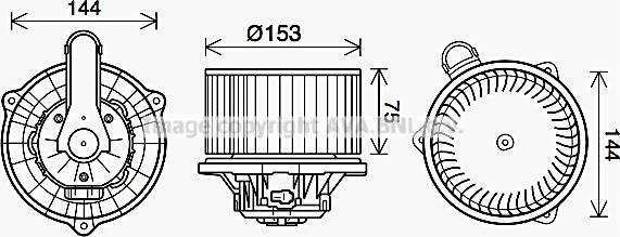 Prasco HY8450 - Elettromotore, Ventilatore abitacolo autozon.pro