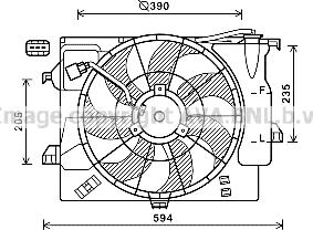 Prasco HY7546 - Ventola, Raffreddamento motore autozon.pro