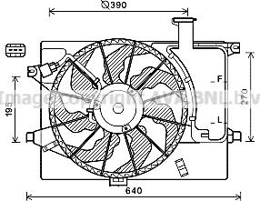 Prasco HY7567 - Ventola, Raffreddamento motore autozon.pro