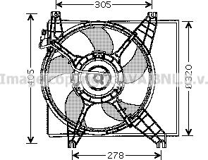 Prasco HY7504 - Ventola, Raffreddamento motore autozon.pro