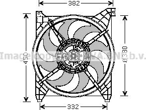 Prasco HY7505 - Ventola, Raffreddamento motore autozon.pro