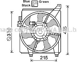 Prasco HY7534 - Ventola, Raffreddamento motore autozon.pro