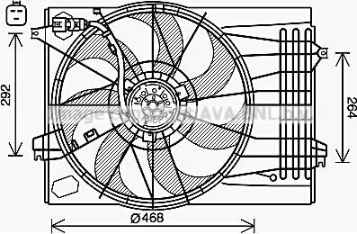 Prasco HY7573 - Ventola, Raffreddamento motore autozon.pro