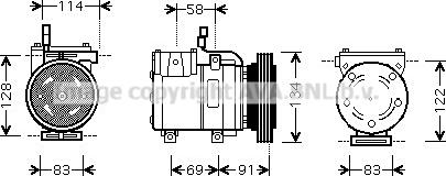 Prasco HYAK199 - Compressore, Climatizzatore autozon.pro