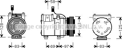 Prasco HYAK198 - Compressore, Climatizzatore autozon.pro