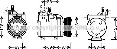 Prasco HYK093 - Compressore, Climatizzatore autozon.pro