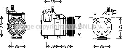 Prasco HYK198 - Compressore, Climatizzatore autozon.pro