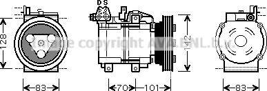 Prasco HYK149 - Compressore, Climatizzatore autozon.pro