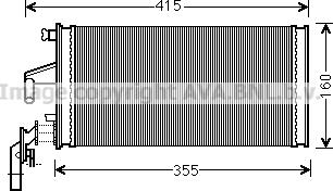 Prasco IV6096 - Scambiatore calore, Riscaldamento abitacolo autozon.pro