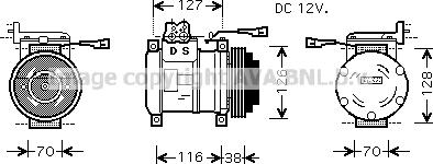 Prasco IVK075 - Compressore, Climatizzatore autozon.pro