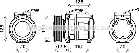 Prasco JDK014 - Compressore, Climatizzatore autozon.pro