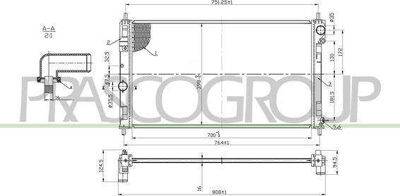 Prasco JE030R001 - Radiatore, Raffreddamento motore autozon.pro