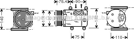 Prasco JRAK025 - Compressore, Climatizzatore autozon.pro