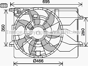 Prasco KA7543 - Ventola, Raffreddamento motore autozon.pro