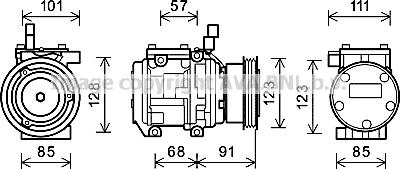 Prasco KAAK145 - Compressore, Climatizzatore autozon.pro