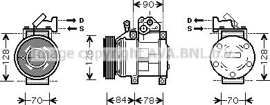 Prasco KAK052 - Compressore, Climatizzatore autozon.pro