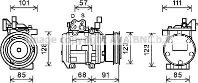 Prasco KAK145 - Compressore, Climatizzatore autozon.pro