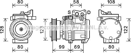 Prasco KAK264 - Compressore, Climatizzatore autozon.pro