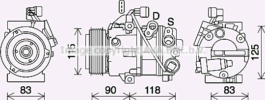 Prasco KAK284 - Compressore, Climatizzatore autozon.pro