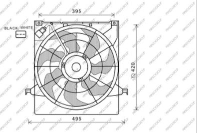 Prasco KI430F001 - Ventola, Raffreddamento motore autozon.pro