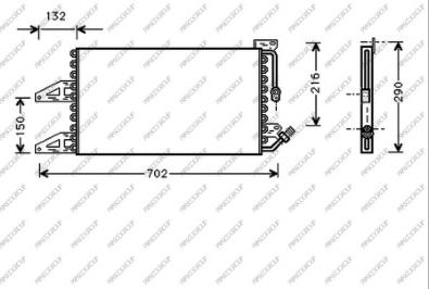 Prasco LA001C001 - Condensatore, Climatizzatore autozon.pro