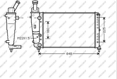 Prasco LA001R009 - Radiatore, Raffreddamento motore autozon.pro