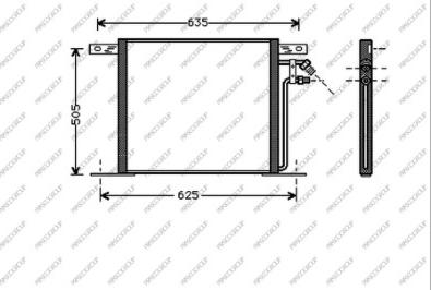 Prasco ME907C001 - Condensatore, Climatizzatore autozon.pro