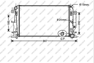 Prasco ME919R001 - Radiatore, Raffreddamento motore autozon.pro