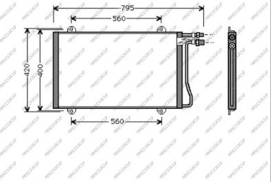 Prasco ME915C001 - Condensatore, Climatizzatore autozon.pro