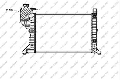 Prasco ME915R001 - Radiatore, Raffreddamento motore autozon.pro