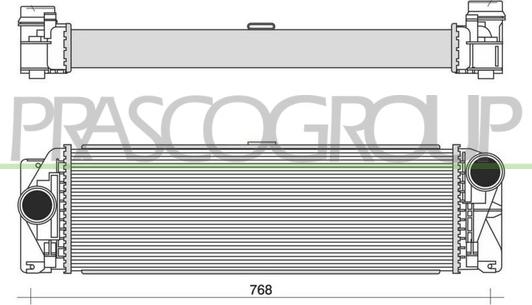 Prasco ME923N003 - Intercooler autozon.pro