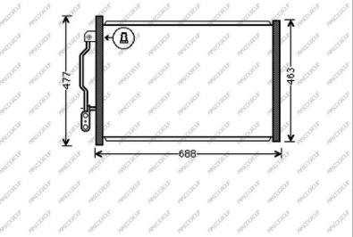 Prasco ME526C003 - Condensatore, Climatizzatore autozon.pro