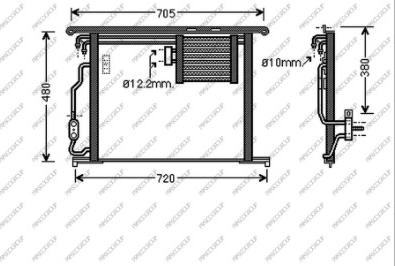 Prasco ME522C004 - Condensatore, Climatizzatore autozon.pro