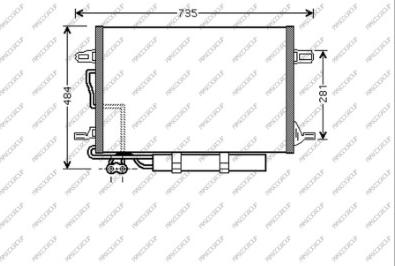 Prasco ME039C001 - Condensatore, Climatizzatore autozon.pro